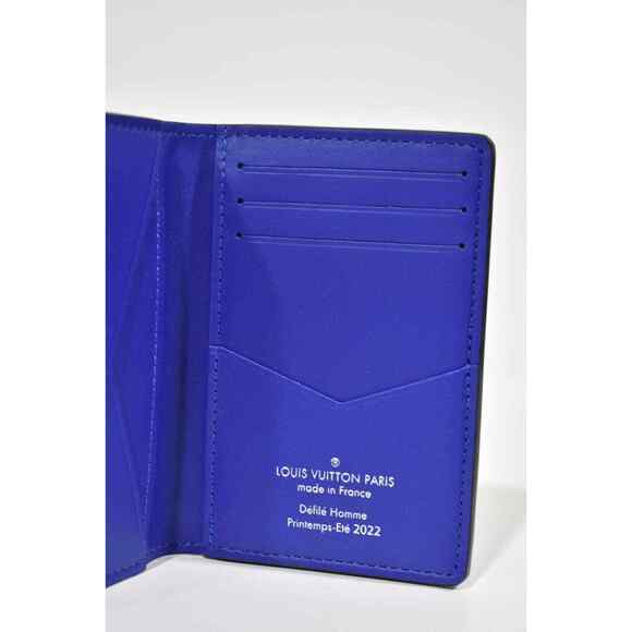 Louis Vuitton Taurillon Monogram Logo Pink Blue Ombre Pocket Organizer Wallet - Picture 11 of 11